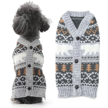 Polar Bear V-Neck Knit Pet