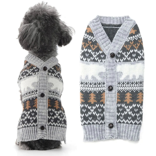 Polar Bear V-Neck Knit Pet