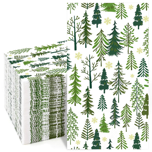 Festive Cedar 100-Pack Christmas Napkins decor