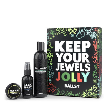 Ballsy Men_'s Jolly Jewels Hygiene Kit with Citrus &amp; Cedar Scents