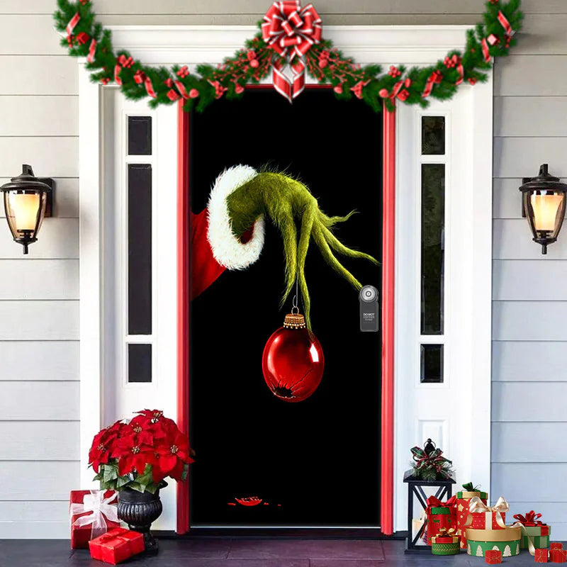 Christmas Themed Door Decoration garden