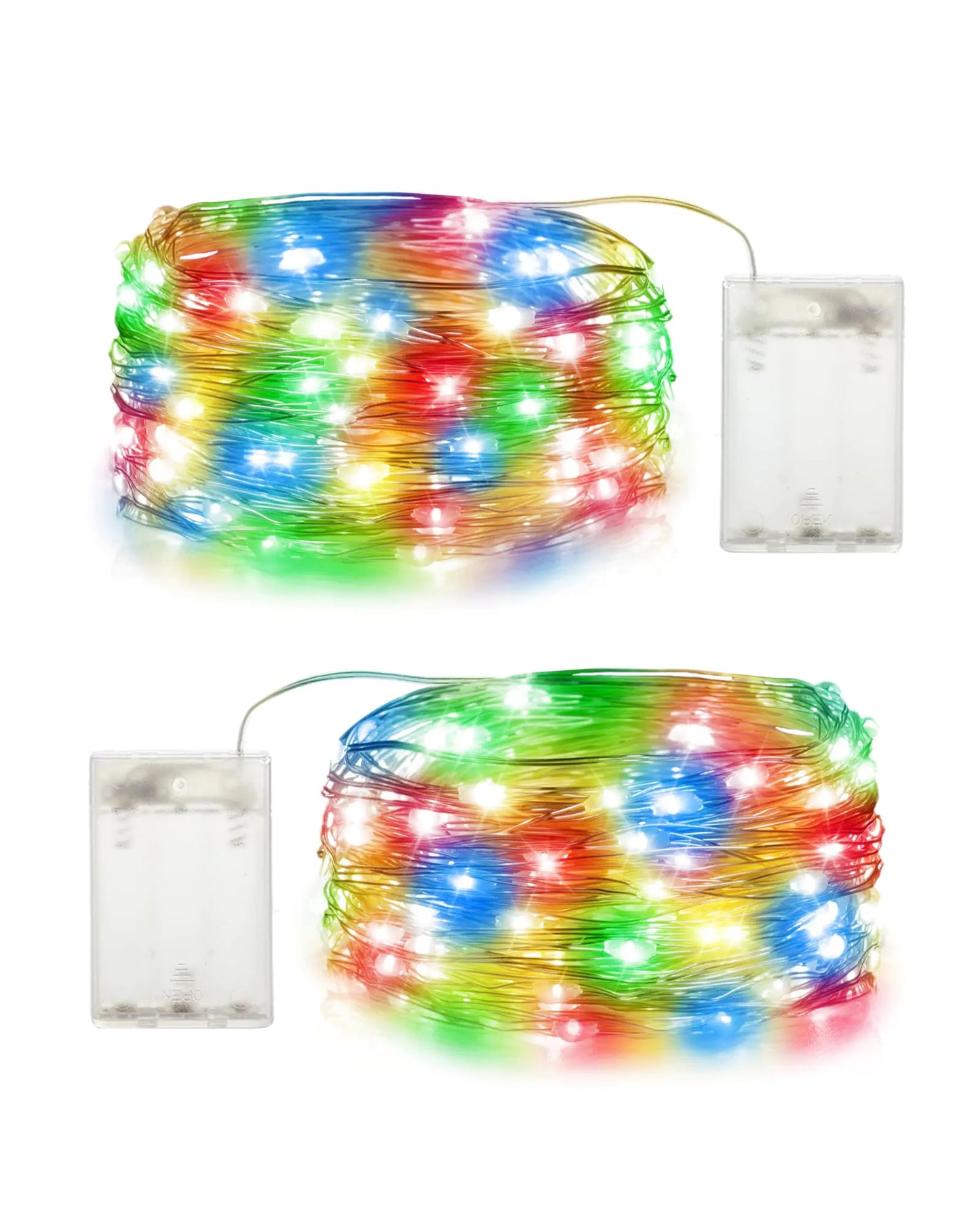 TwinkleStar 60LED Mini Lights 2-Pack - Multicolor