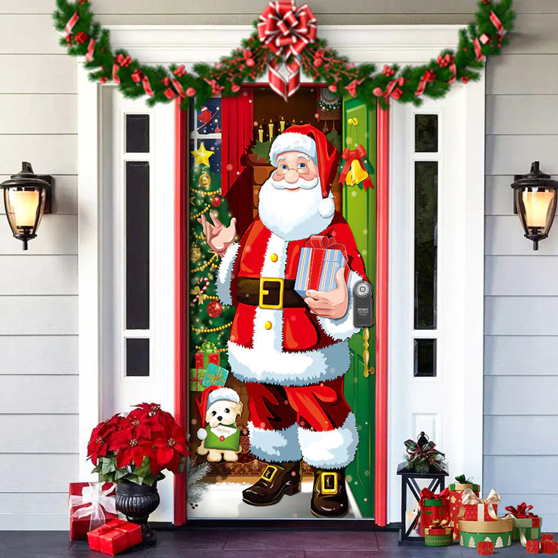 Christmas Themed Door Decoration garden