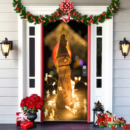 Christmas Themed Door Decoration garden