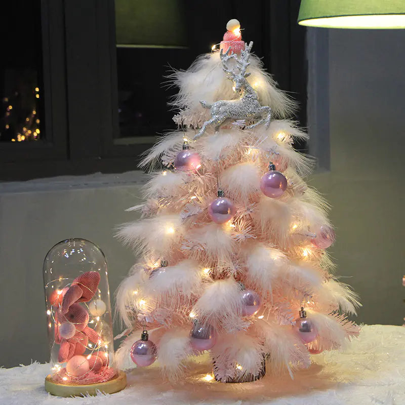 Pink Feather Christmas Tree_