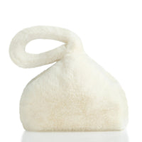 Soft Faux Fur Clutch - Triangle Wristlet for Women