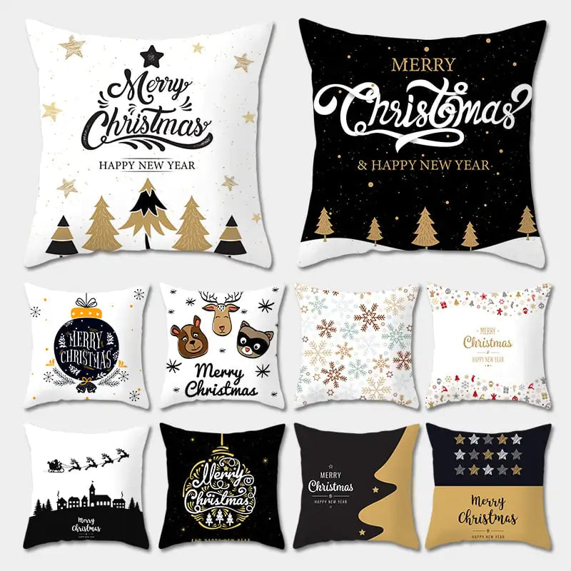 Merry Christmas Decorative Pillowcase