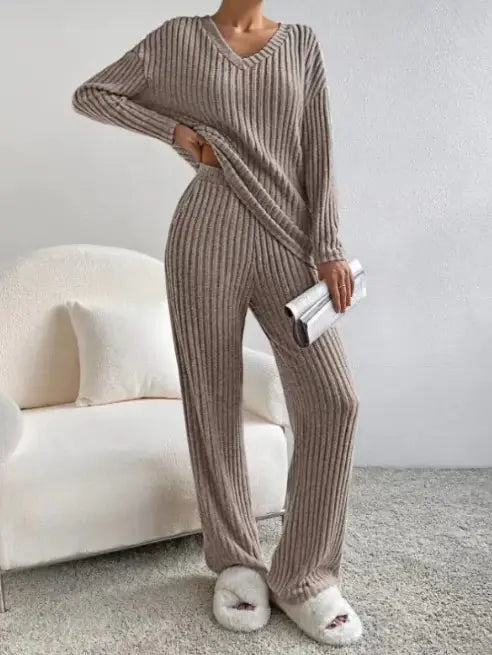 Knitted Two Piece Set Outfit women