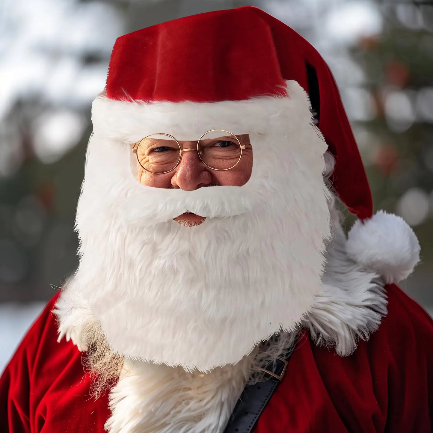 Santa Hat with Beard Large men_
