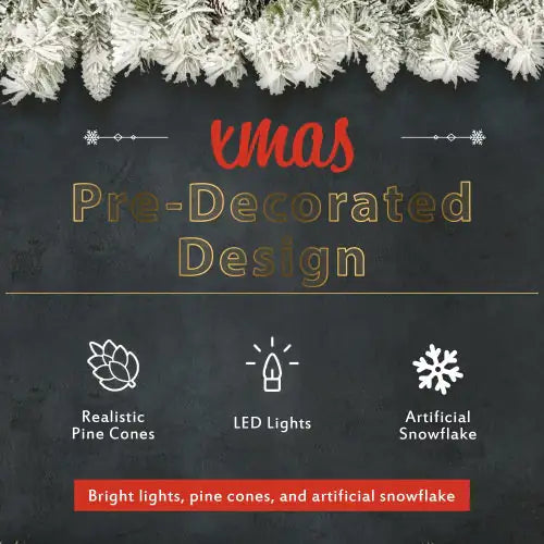 LED Festive Christmas Tree Garland Set