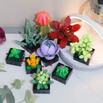 LEGO-Compatible Creative Orchid Flower Bouquet women gift