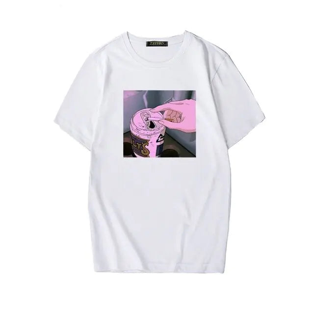 Anime Print T-Shirt for Men