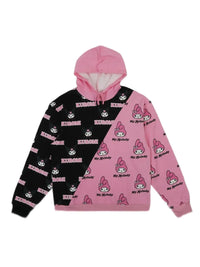 Sanrio Kuromi & My Melody Pink Hoodie -XL