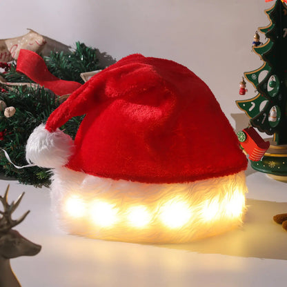 Festive LED Santa Hat