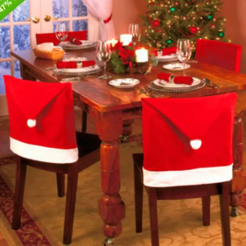 Christmas Chair Covers and Table Decorations