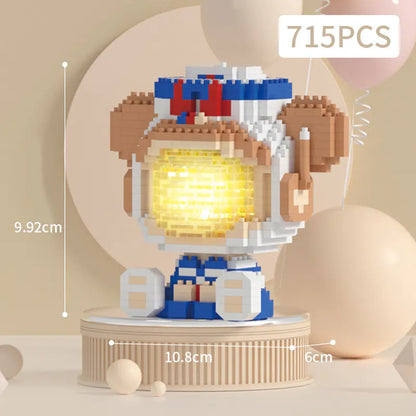 LEGO-Compatible Panda Astronaut Toy for Kids