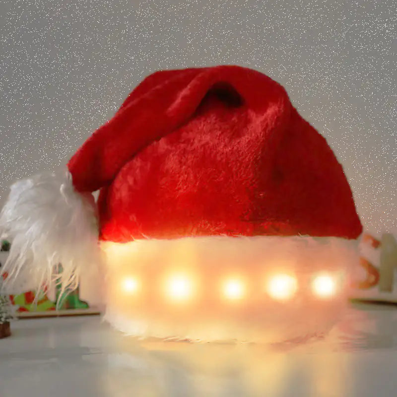 Festive LED Santa Hat