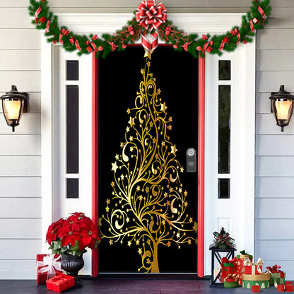 Christmas Themed Door Decoration garden
