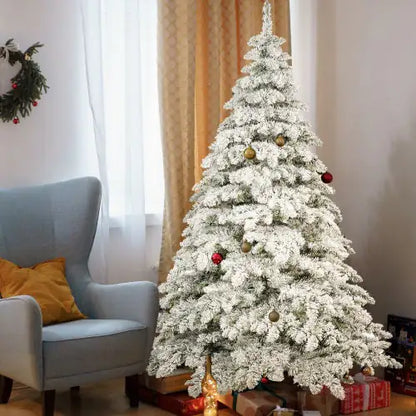 7.5-ft Pre-Lit Creative Christmas Tree_ with Flexible Branches