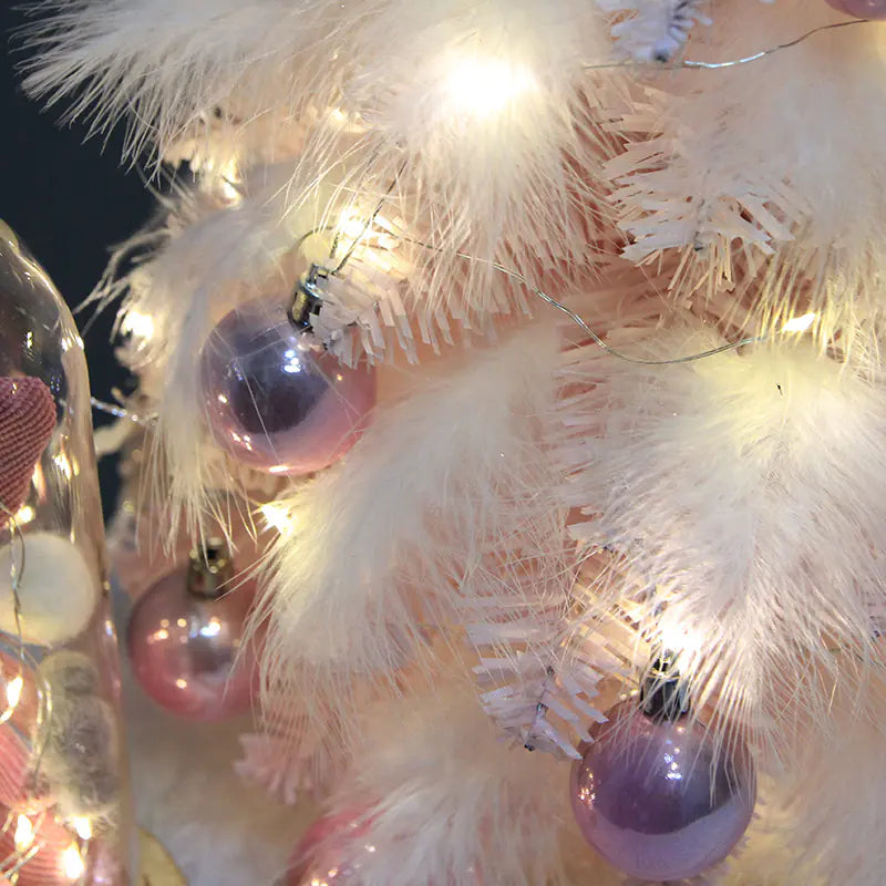 Pink Feather Christmas Tree_