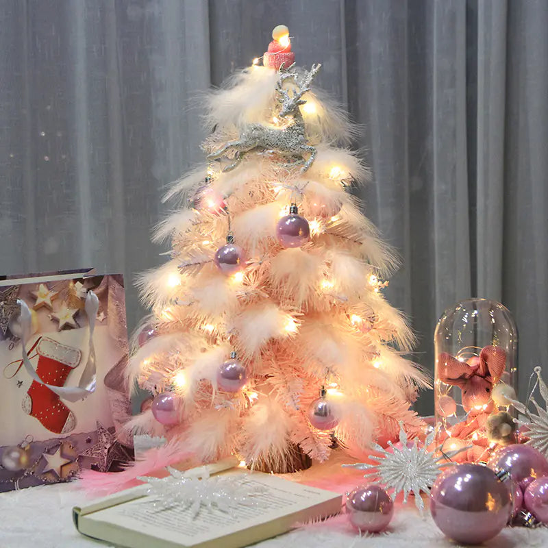 Pink Feather Christmas Tree_