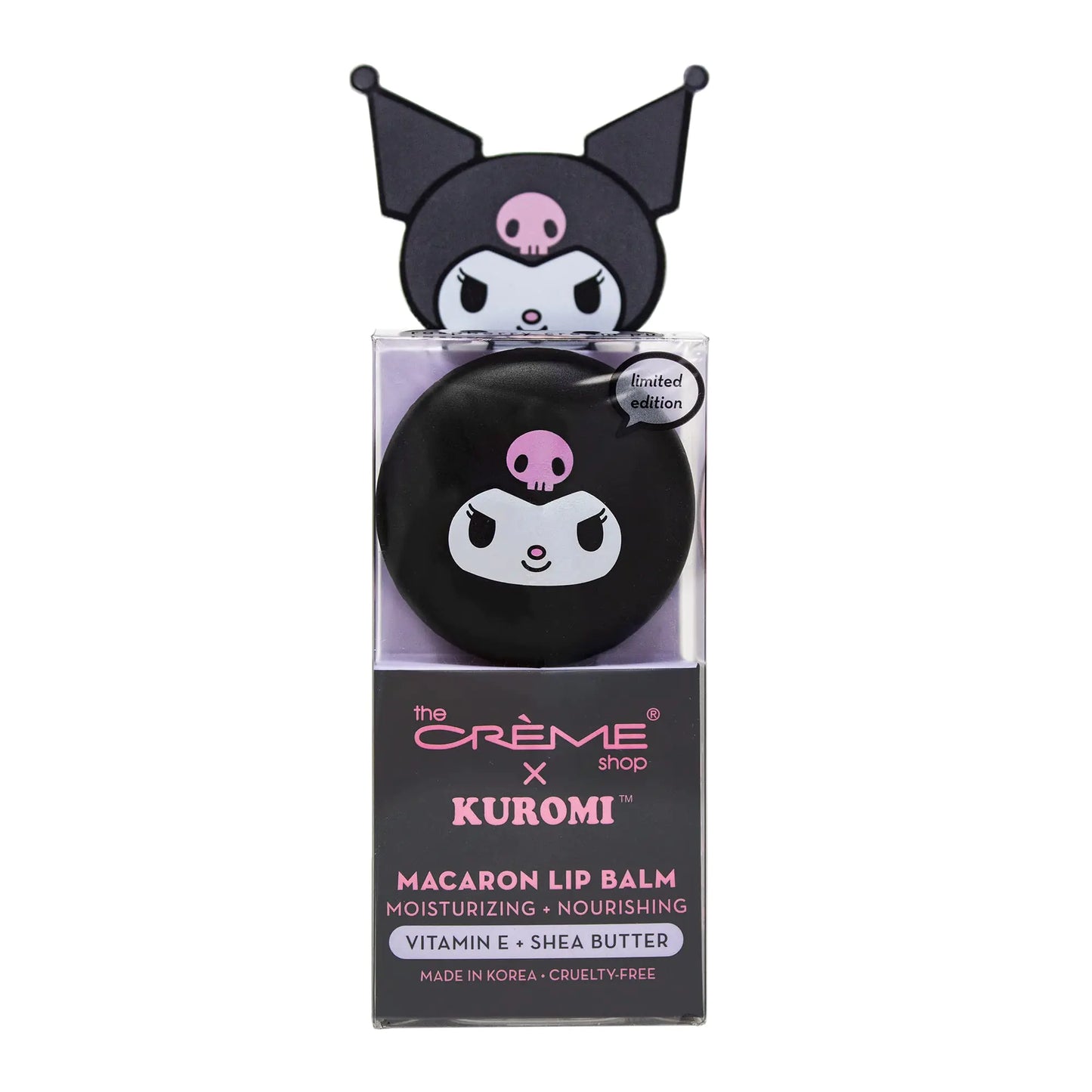 The Crème Shop x Kuromi Macaron Lip Balm - Raspberry Cream Puff women