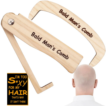 Bald Man's Humor Comb Set