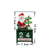 Wooden Christmas Calendar Decoration Piece