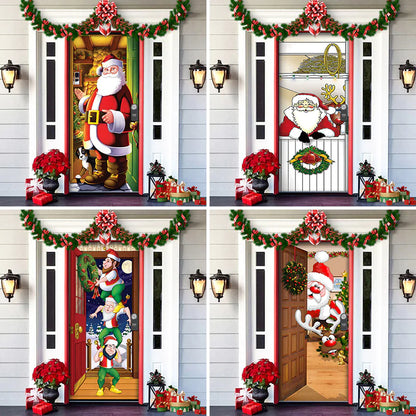 Christmas Themed Door Decoration garden