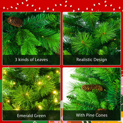 Pine Perfection 6ft Christmas Set with Pre-Lit Tree_ & Garland