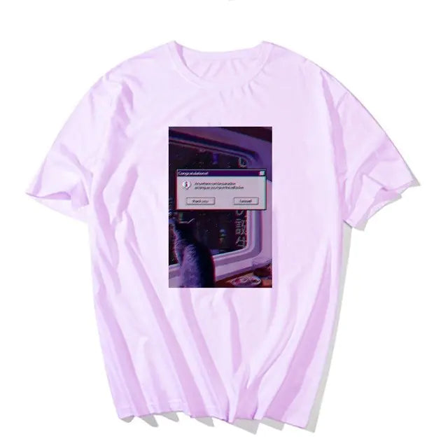 Anime Print T-Shirt for Men