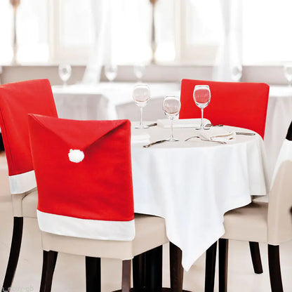 Christmas Chair Covers and Table Decorations