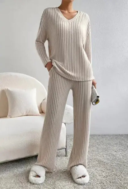 Knitted Two Piece Set Outfit women
