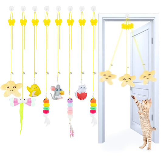 8-Piece Doorway Cat Toy Adventure