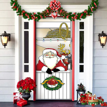 Christmas Themed Door Decoration garden