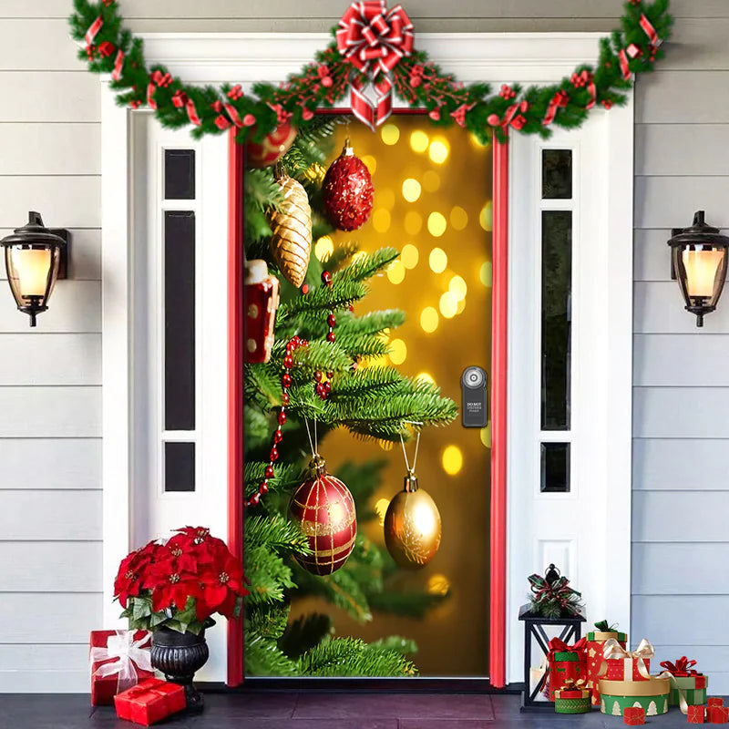 Christmas Themed Door Decoration garden