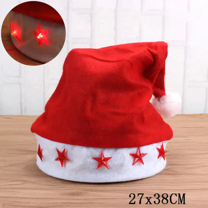 Festive LED Beanie Light-Up Christmas Hat 