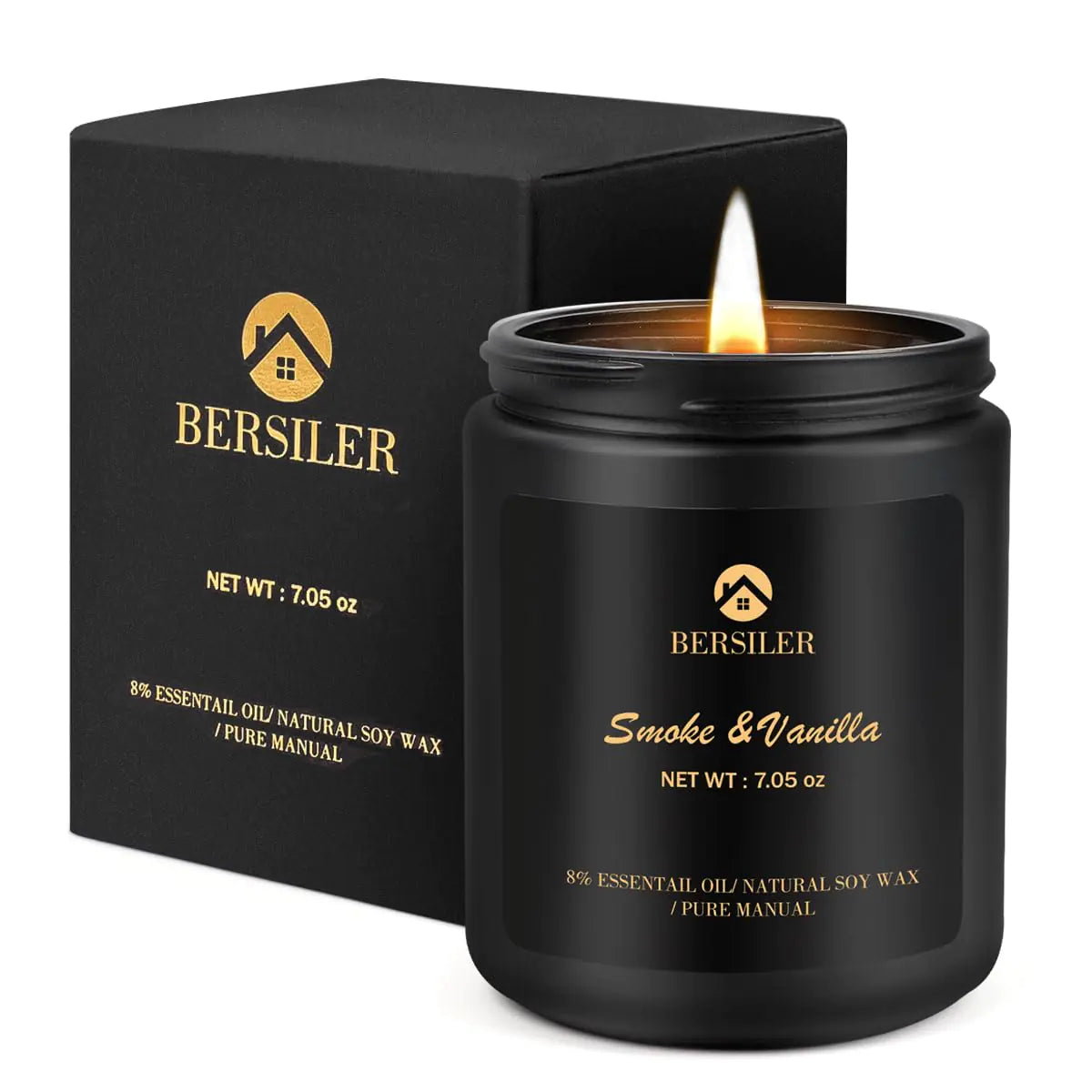 Vanilla Sandalwood Aromatherapy Candle for Men_