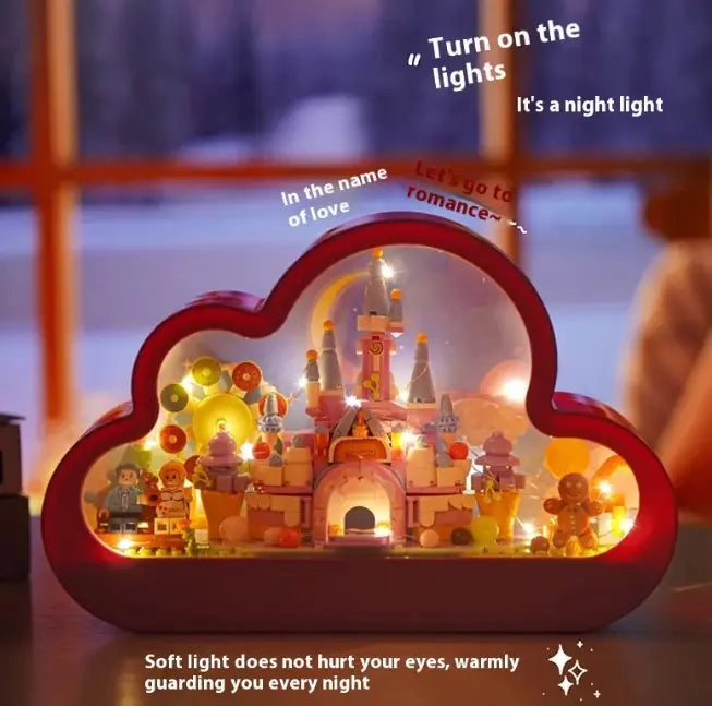 Cloud Night Light Mirror kids