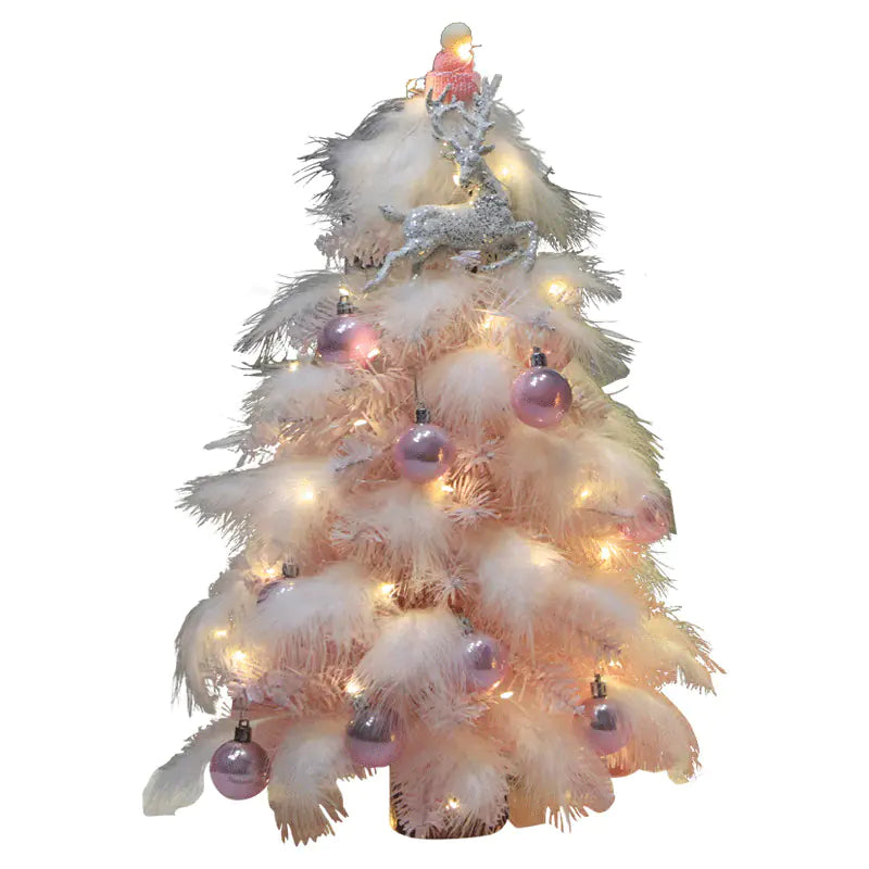 Pink Feather Christmas Tree_