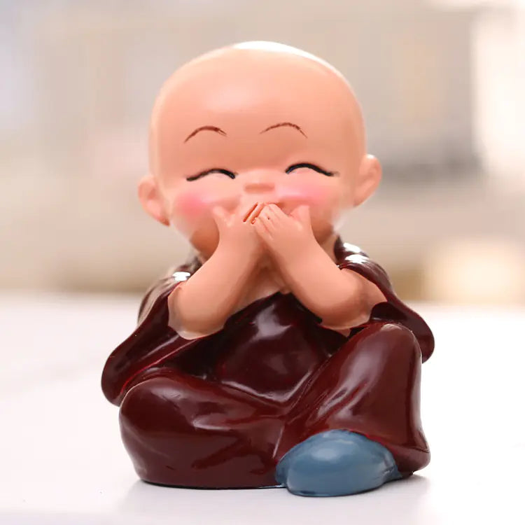 Four Little Monks Figurines gift