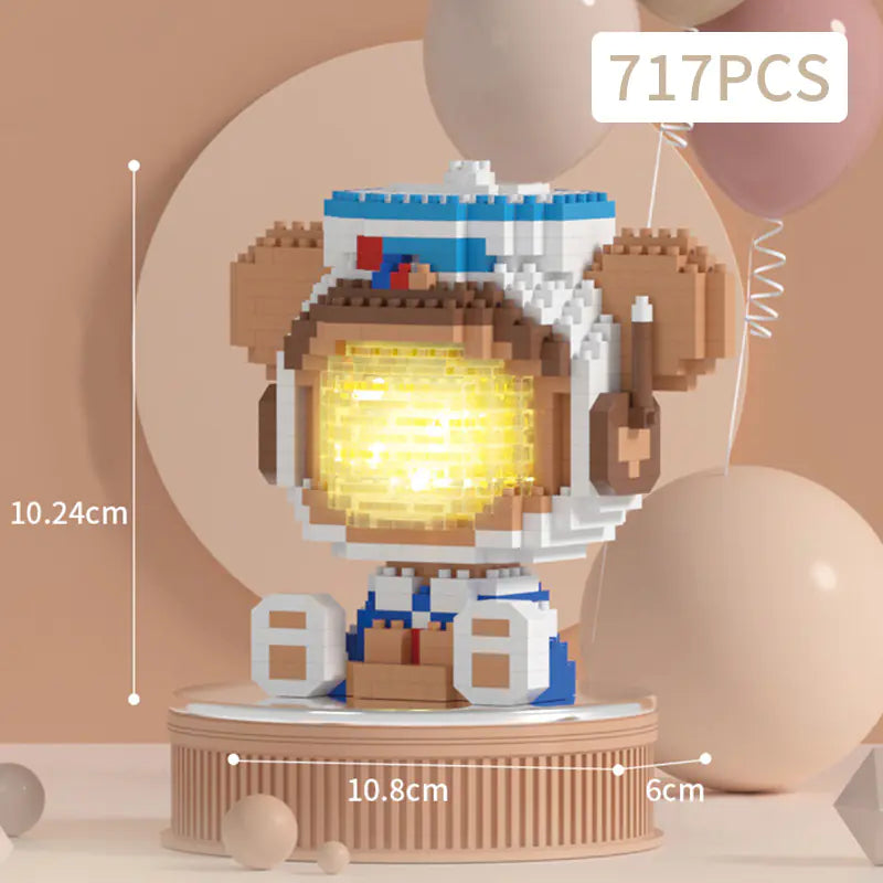 LEGO-Compatible Panda Astronaut Toy for Kids