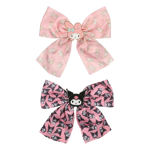 My Melody &amp; Kuromi 2-Piece Hair Clip Bows Set kids