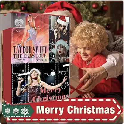 Taylor Swift Christmas Advent Calendar Keychain – 24-Day Countdown