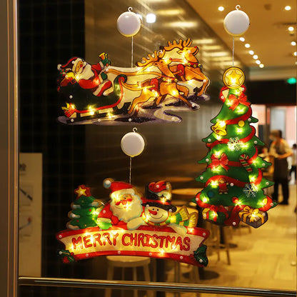 Christmas LED Suction Cup Lights decoration