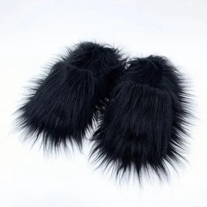 Sheep Long Hair Woolen Slipper men women_