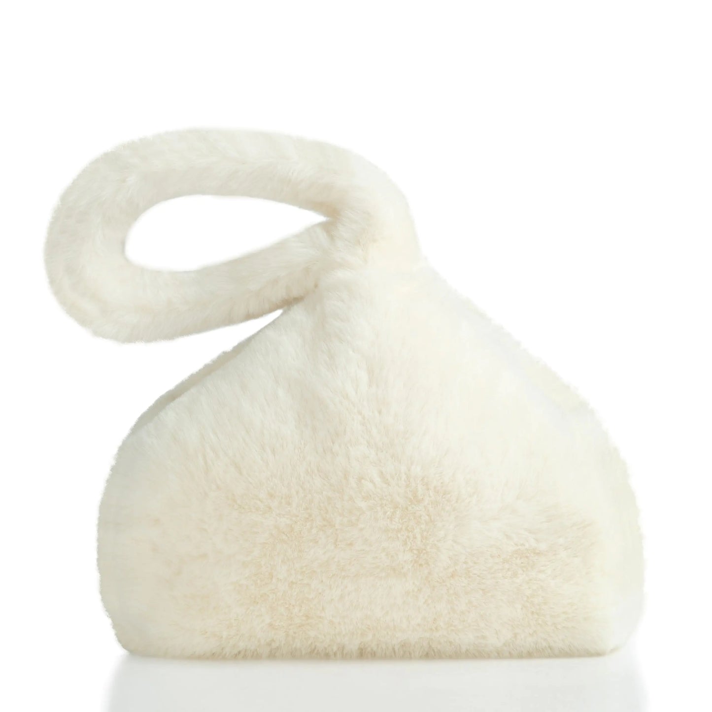 Soft Faux Fur Clutch - Triangle Wristlet for Women