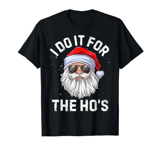 Santa's Slogan Fun Christmas Tee men_